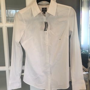 Express white button down shirt